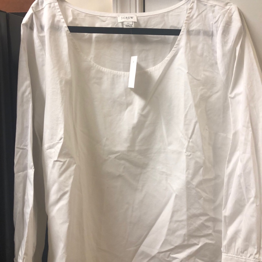 NWT plus size white JCrew blouse